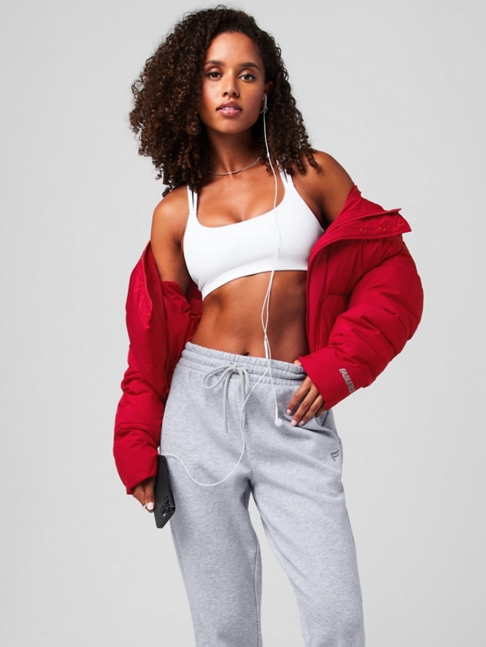✨ Fabletics Essential Cropped Hooded Puffer Jacket – Size Small ✨